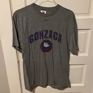 Gray Nike Gonzaga Basketball Shirt - Size Large